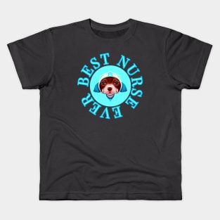Best Medical Nurse Cute Pitbull Design Kids T-Shirt